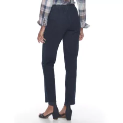 Women's Croft & Barrow® Classic Pull-On Straight Leg Pants -Clothing-Croft & Barrow 2924992 ALT3