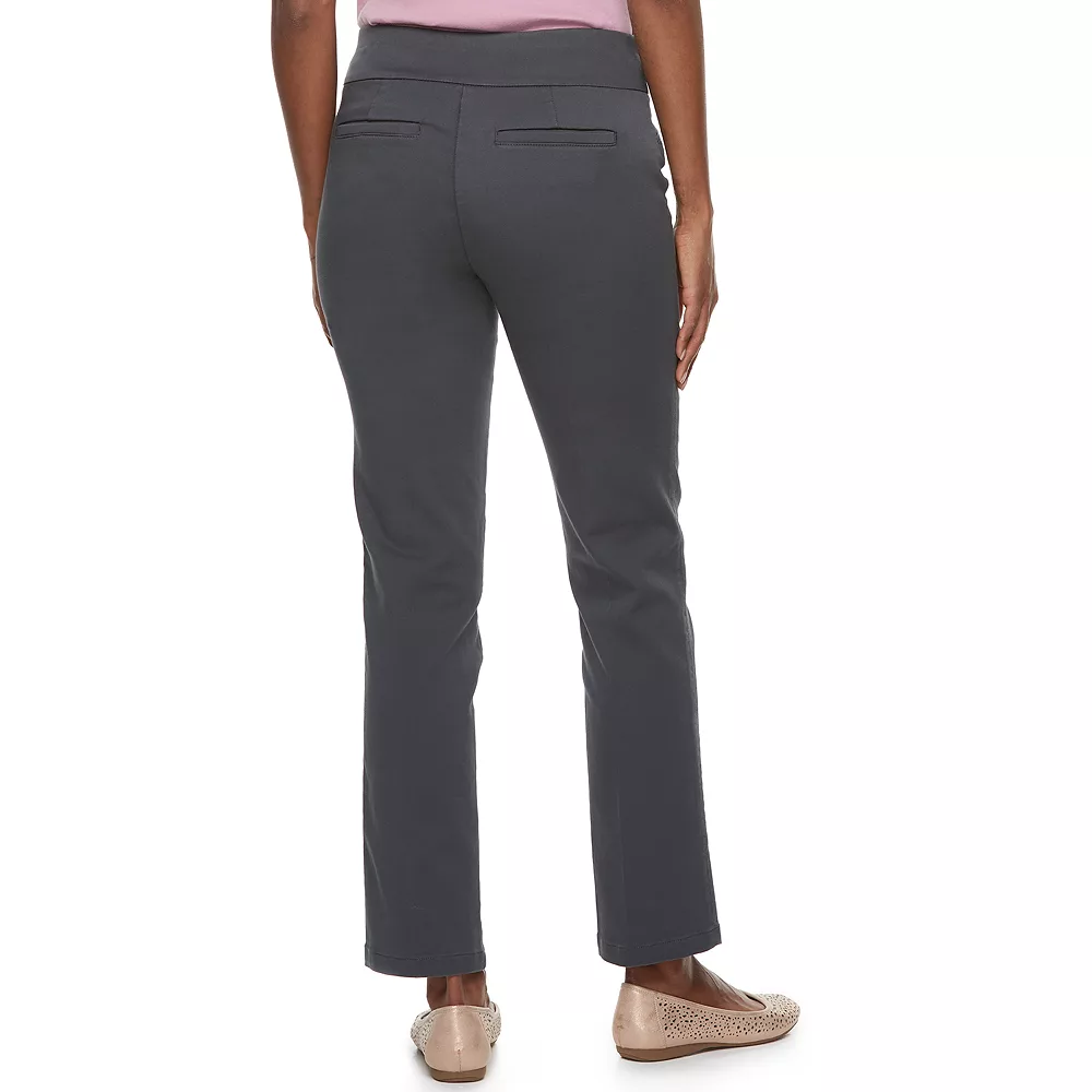 Women's Croft & Barrow® Effortless Stretch Pull-On Straight-Leg Pants 4 Women's Croft & Barrow® Effortless Stretch Pull-On Straight-Leg Pants - Image 2