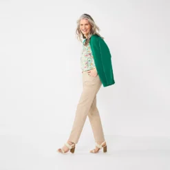 Women's Croft & Barrow® Effortless Stretch Pull-On Straight-Leg Pants 10 Women's Croft & Barrow® Effortless Stretch Pull-On Straight-Leg Pants -Clothing-Croft & Barrow 3354493 ALT2