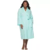 Plus Size Croft & Barrow® Shawl-Collar Waffle Robe 1 Plus Size Croft & Barrow® Shawl-Collar Waffle Robe -Clothing-Croft & Barrow 3445495 Aqua