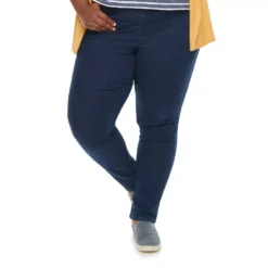 Plus Size Croft & Barrow® Pull-On Tapered-Leg Jeans 13 Plus Size Croft & Barrow® Pull-On Tapered-Leg Jeans -Clothing-Croft & Barrow 379623 ALT50