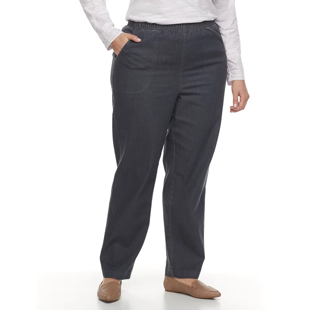 Plus Size Croft & Barrow® Pull-On Tapered-Leg Jeans 3 Plus Size Croft & Barrow® Pull-On Tapered-Leg Jeans
