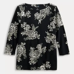 Women's Croft & Barrow® Boatneck Top -Clothing-Croft & Barrow 4556649 ALT5