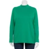 Plus Size Croft & Barrow® Essential Mockneck Top -Clothing-Croft & Barrow 5035951 Green