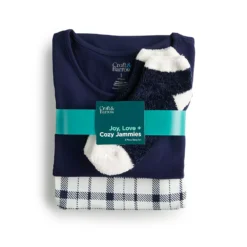 Women's Croft & Barrow® Long Sleeve Pajama Top & Pajama Pants Sleep Set -Clothing-Croft & Barrow 5044284 ALT6