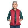 Petite Women's Croft & Barrow® Woven Quilted Vest -Clothing-Croft & Barrow 5055459 Red