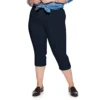 Plus Size Croft & Barrow® Effortless Stretch Capri Pants 2 Plus Size Croft & Barrow® Effortless Stretch Capri Pants -Clothing-Croft & Barrow 5181005 Navy