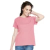 Petite Croft & Barrow® Essential Crewneck Tee -Clothing-Croft & Barrow 5193524 Flamingo Pink