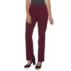Petite Croft & Barrow® Effortless Stretch Pull-On Bootcut Pants -Clothing-Croft & Barrow 5289078 Plum