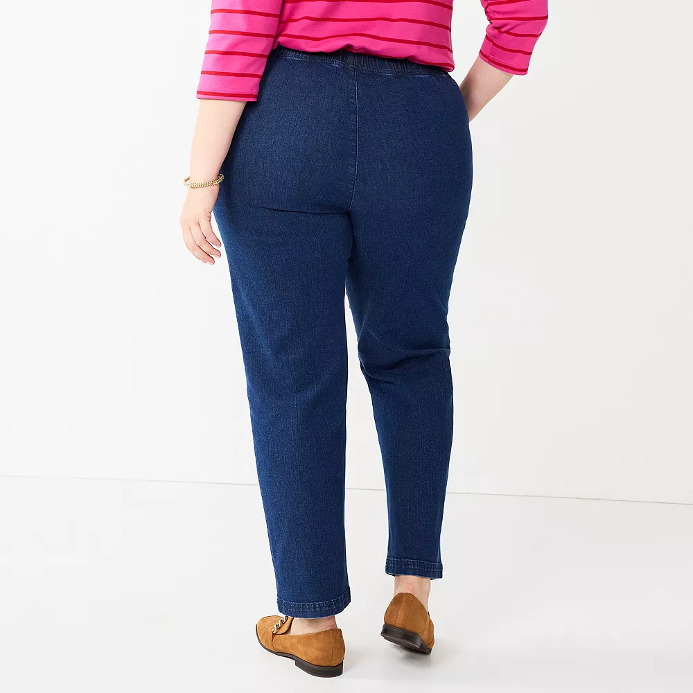 Plus Women's Croft & Barrow® Classic Pull-On Jeans 4 Plus Women's Croft & Barrow® Classic Pull-On Jeans - Image 2