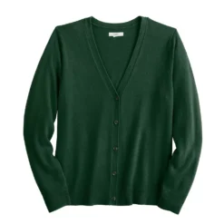 Women's Croft & Barrow® Extra Soft V-Neck Cardigan -Clothing-Croft & Barrow 5581457 ALT5