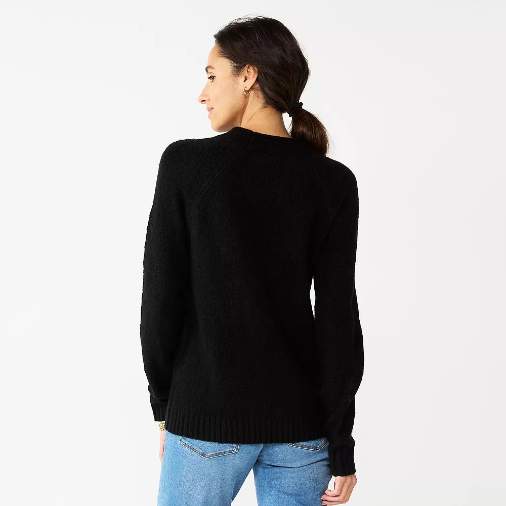 Women's Croft & Barrow® Cozy Crewneck Sweater 4 Women's Croft & Barrow® Cozy Crewneck Sweater - Image 2