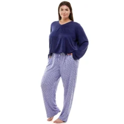 Plus Size Croft & Barrow® Whisperluxe Long Sleeve Pajama Top 8 Plus Size Croft & Barrow® Whisperluxe Long Sleeve Pajama Top -Clothing-Croft & Barrow 5597046 ALT2