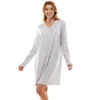 Women's Croft & Barrow® Whisperluxe Long Sleeve Sleepshirt -Clothing-Croft & Barrow 5597048 Hide Print