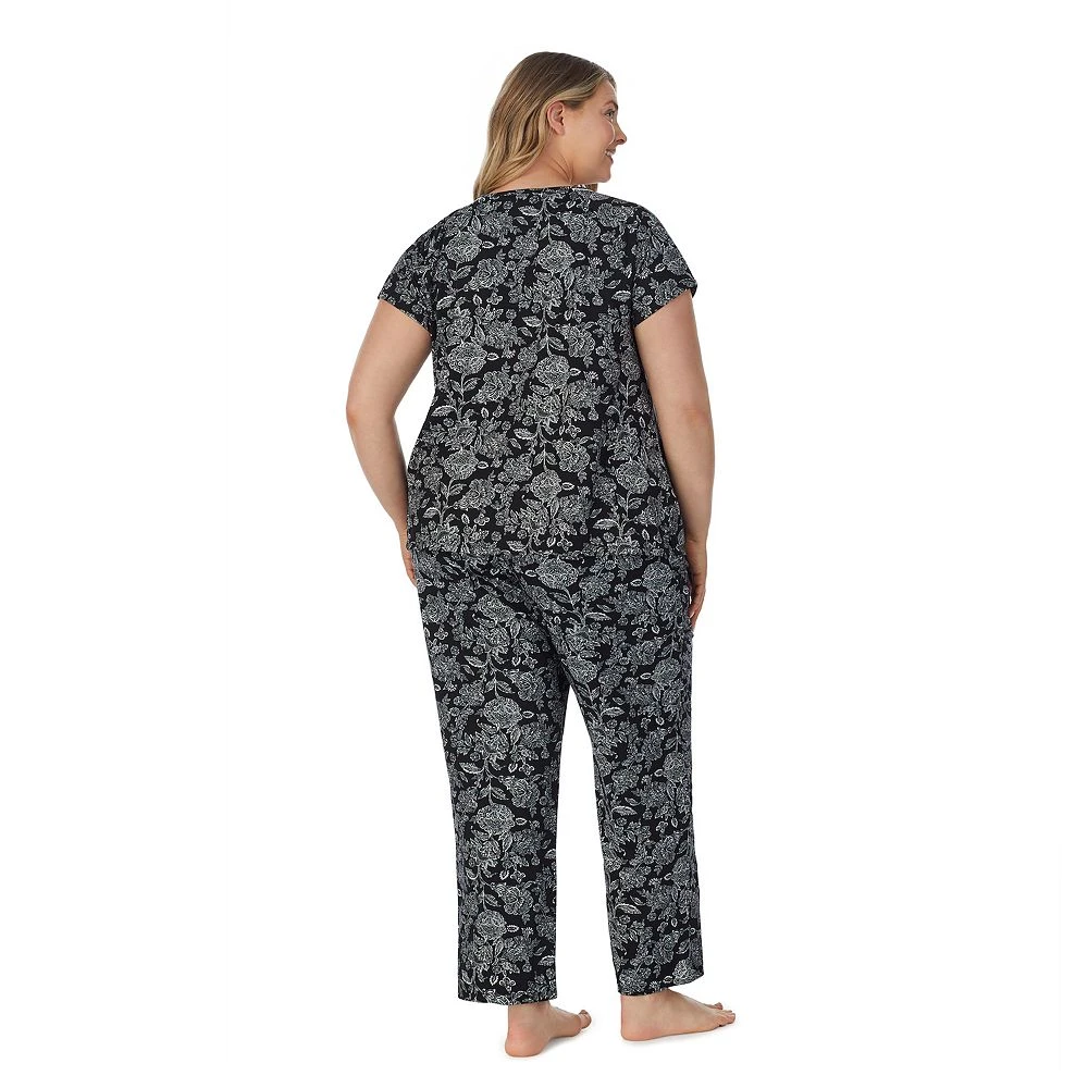 Plus Size Croft & Barrow® Cozy Short Sleeve Button-Front Pajama Top & Pajama Pants Sleep Set 4 Plus Size Croft & Barrow® Cozy Short Sleeve Button-Front Pajama Top & Pajama Pants Sleep Set - Image 2