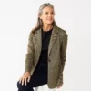 Petite Croft & Barrow® Comfort Stretch Blazer -Clothing-Croft & Barrow 5687896 Brown Herringbone