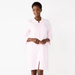 Petite Croft & Barrow® Quilted Zipper Duster