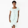 Women's Croft & Barrow® Short Sleeve Knit Nightgown -Clothing-Croft & Barrow 5773731 Mint Butterfly