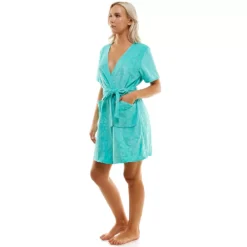 Women's Croft & Barrow® Short Sleeve Terry Wrap Robe -Clothing-Croft & Barrow 5796057 ALT2