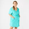 Plus Size Croft & Barrow® Short Sleeve Terry Wrap Robe 2 Plus Size Croft & Barrow® Short Sleeve Terry Wrap Robe -Clothing-Croft & Barrow 5796060 Aqua Shore